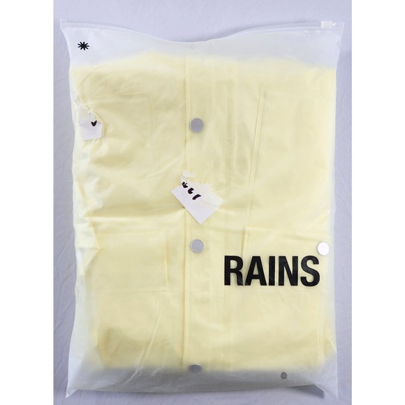 RAINS Curve Women's Jacket - Size Small - Straw Yellow - NWT - MSRP$140 - Picture 9 of 10